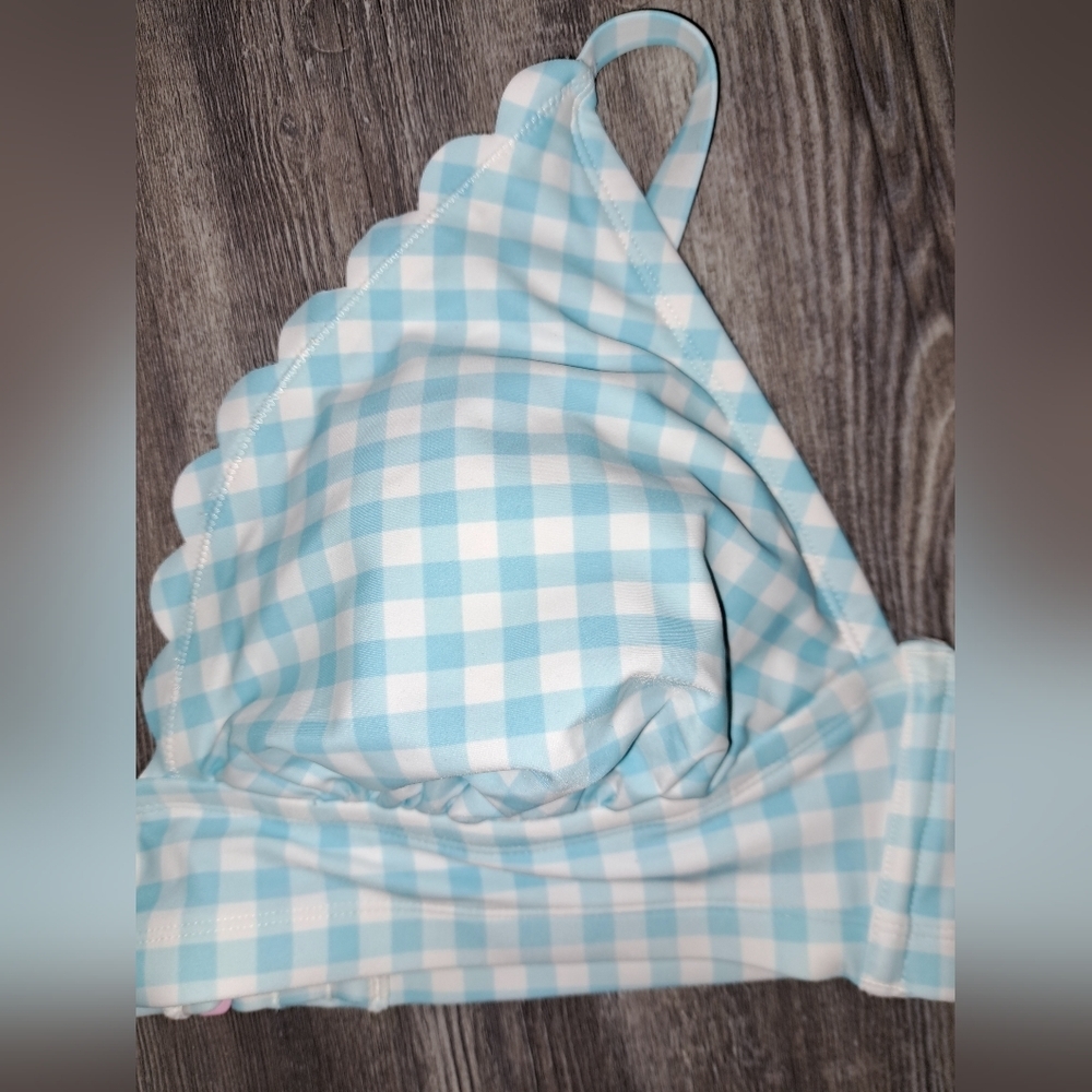 Blue/White Plaid Bikini Top - Stoney Clover Ln NWT - Picture 2 of 3